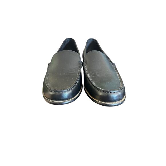 Rockport Loafers Mens 10 Black Leather Slip On Shoes Classic Preppy Comfort main image 6